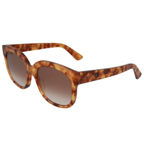 Gucci havana Tortoise Shell 56mm Sunglasses